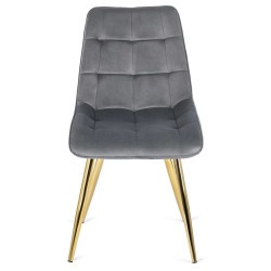 Scaun Mebel Elite Caro (Grey/Gold) Thumb