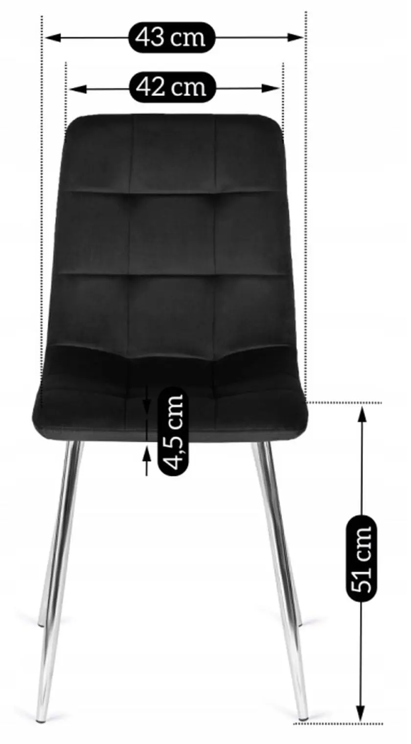 Scaun Mebel Elite Cesar (Black/Chrome)