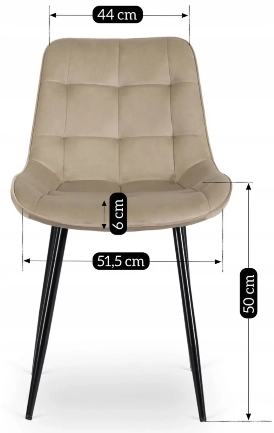 Scaun Mebel Elite Chris (Beige/Black)