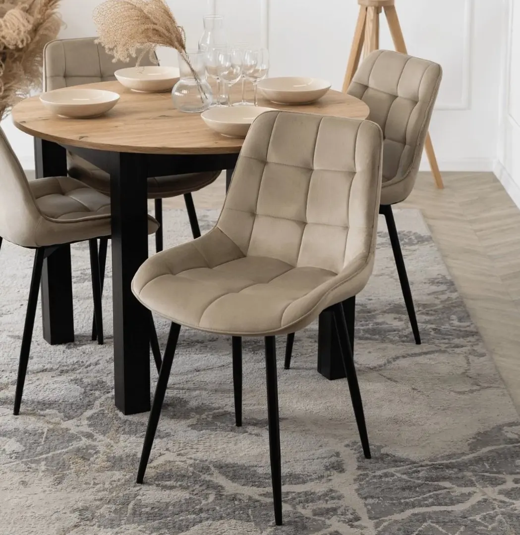 Scaun Mebel Elite Chris (Beige/Black)