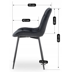 Scaun Mebel Elite Chris (Black) Thumb