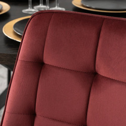 Scaun Mebel Elite Chris (Burgundy/Black) Thumb