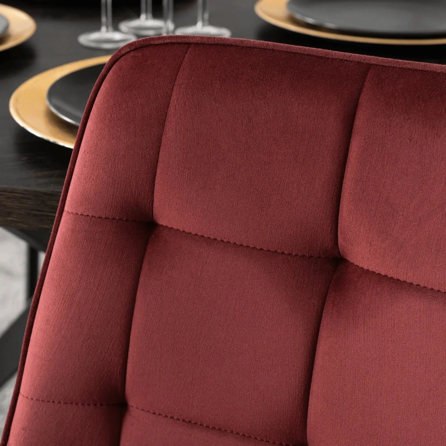 Scaun Mebel Elite Chris (Burgundy/Black) - 6