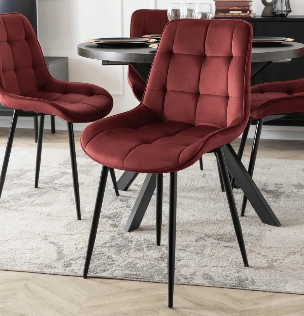 Scaun Mebel Elite Chris (Burgundy/Black)