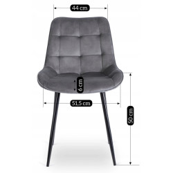 Scaun Mebel Elite Chris (Grey/Black) Thumb