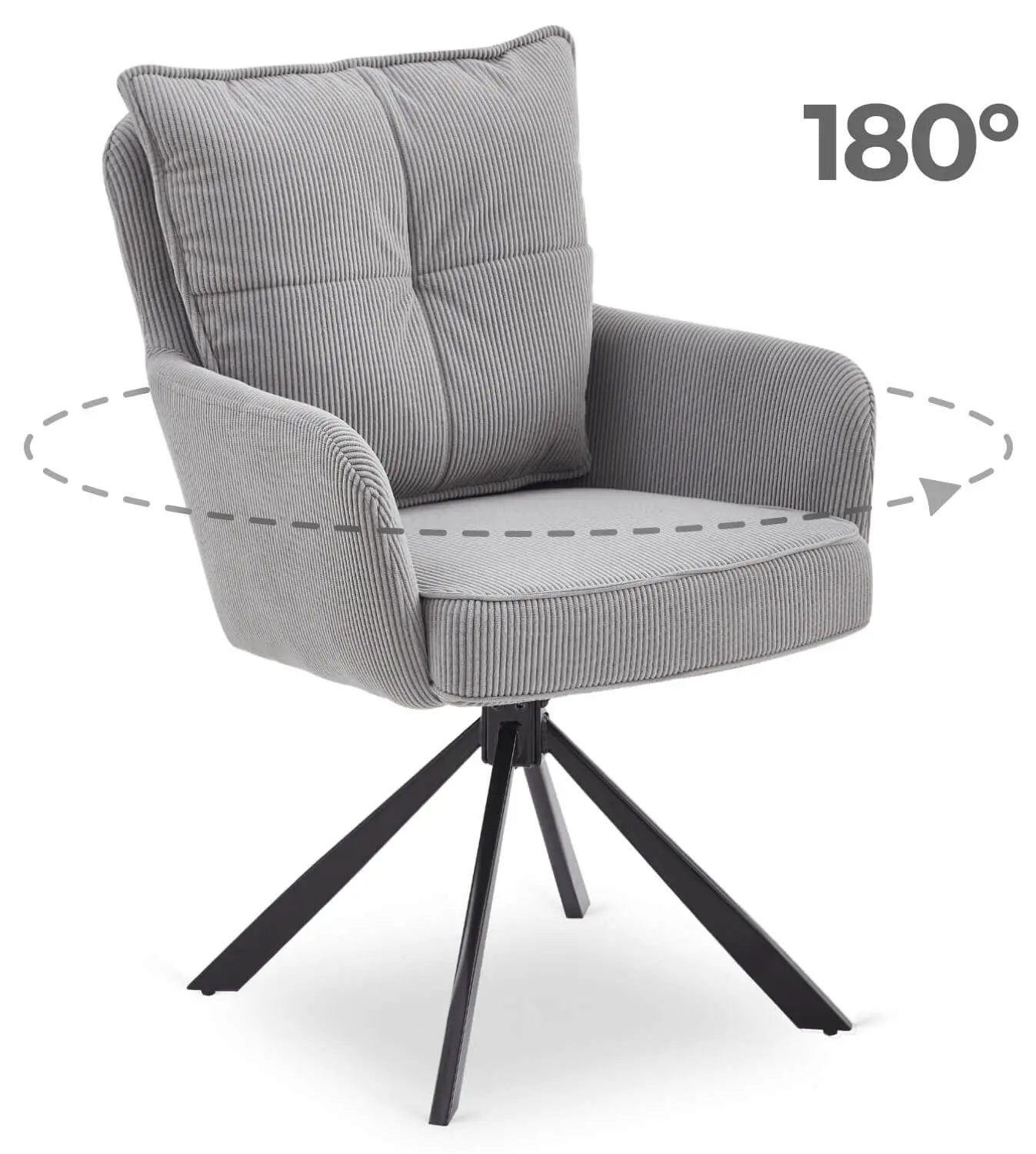 Scaun Mebel Elite City (Grey/Black)