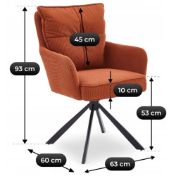 Scaun Mebel Elite City (Red/Black) Thumb