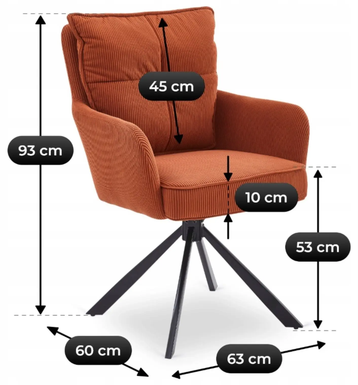 Scaun Mebel Elite City (Red/Black)