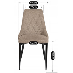Scaun Mebel Elite Cork 2 (Beige/Black) Thumb