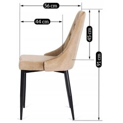 Scaun Mebel Elite Cork (Beige/Black) Thumb