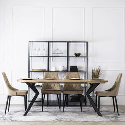 Scaun Mebel Elite Cork (Beige/Black) Thumb