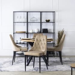 Scaun Mebel Elite Cork (Beige/Black) Thumb