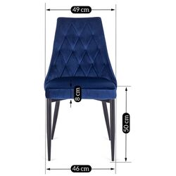 Scaun Mebel Elite Cork (Dark Blue/Black) Thumb
