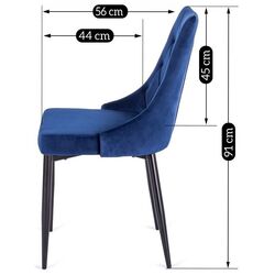 Scaun Mebel Elite Cork (Dark Blue/Black) Thumb