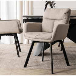 Стул Mebel Elite Cortado (Beige/Black)