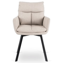 Стул Mebel Elite Cortado (Beige/Black) Thumb