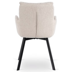 Стул Mebel Elite Cortado (Beige/Black) Thumb