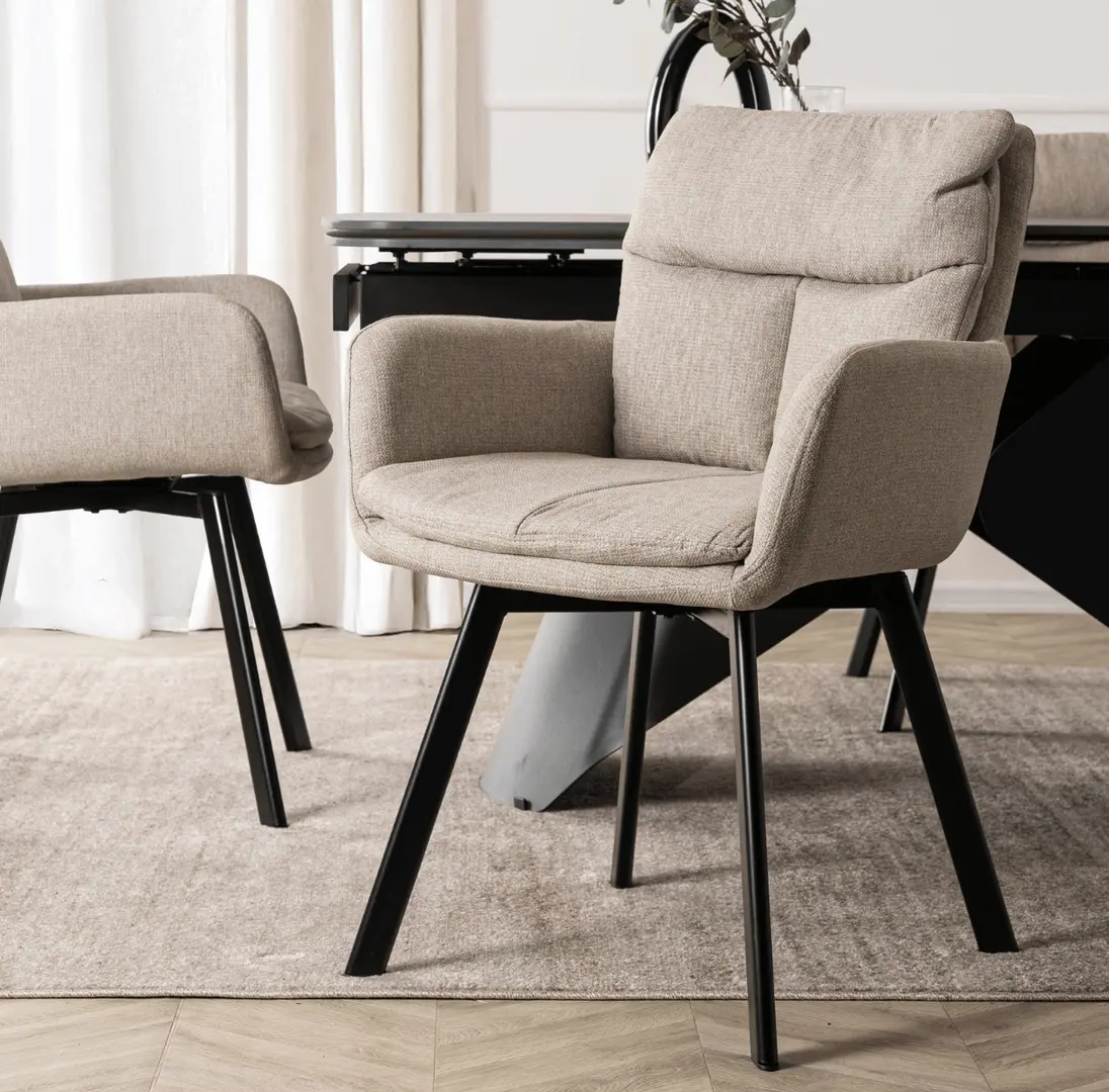Стул Mebel Elite Cortado (Beige/Black)