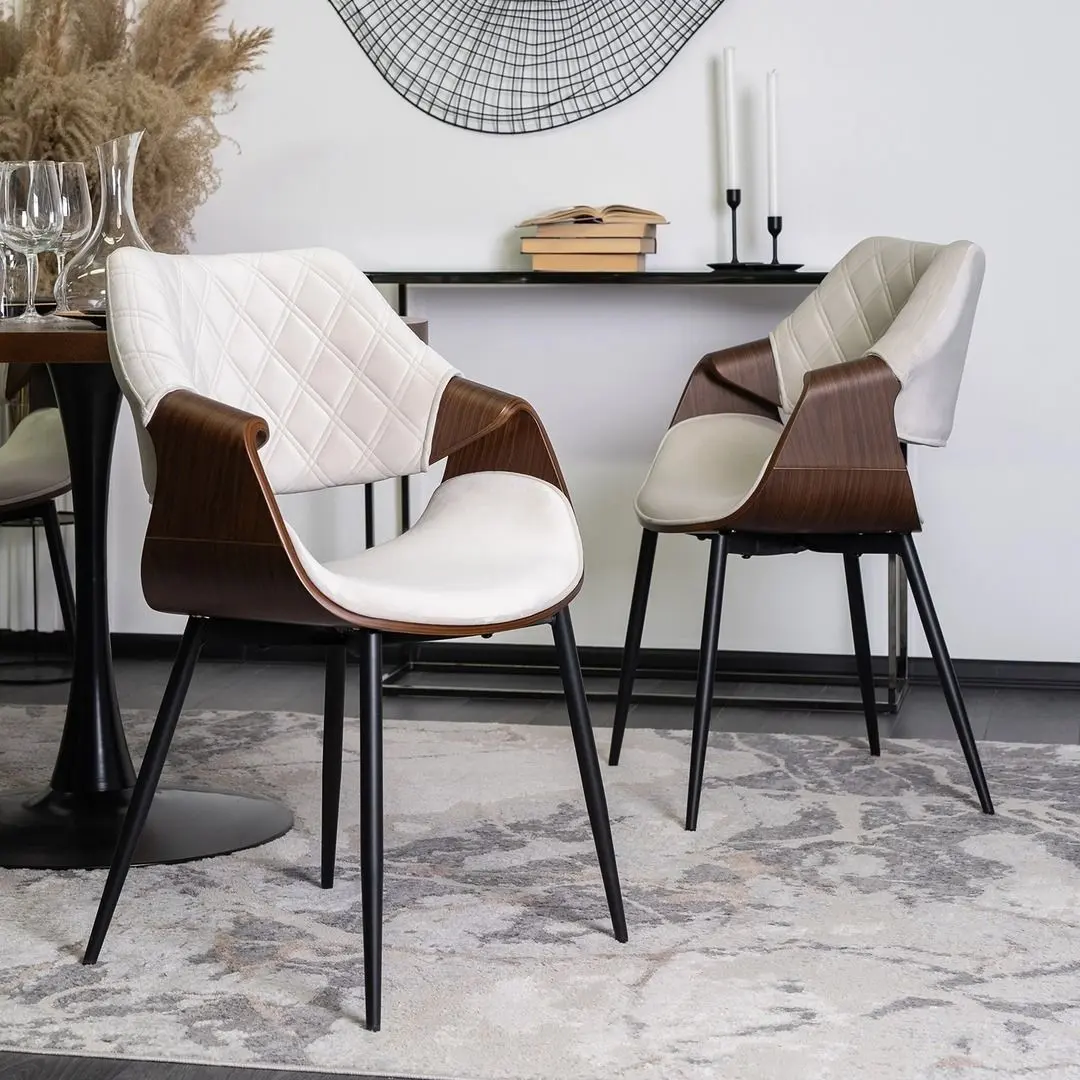 Стул Mebel Elite Dakota (Beige/Walnut) - 11