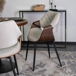 Стул Mebel Elite Dakota (Beige/Walnut) Thumb