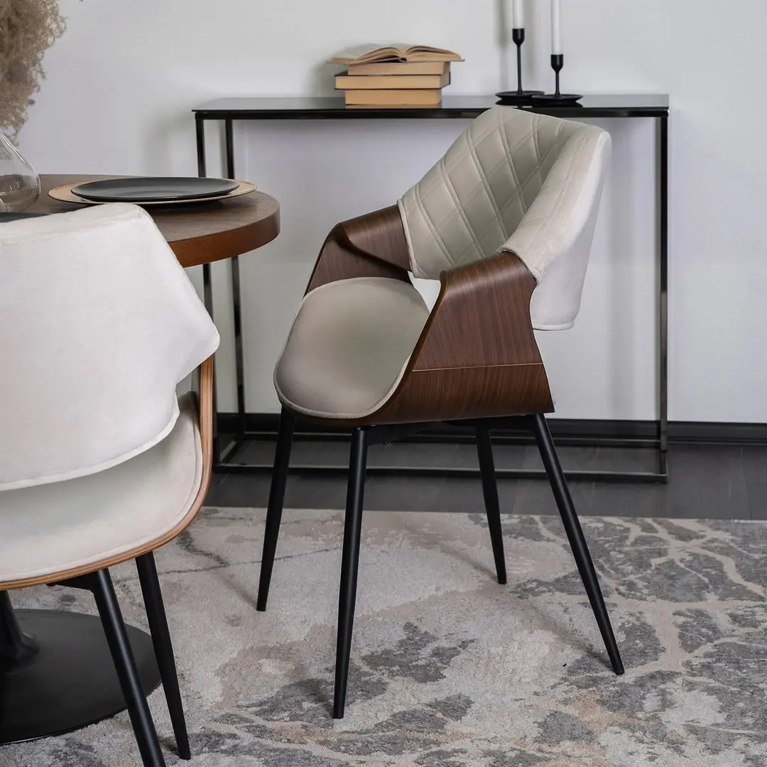 Стул Mebel Elite Dakota (Beige/Walnut) - 13