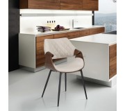 Scaun Mebel Elite Dakota (Beige/Walnut)