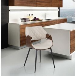 Стул Mebel Elite Dakota (Beige/Walnut)