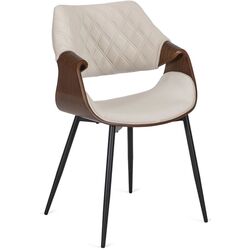 Стул Mebel Elite Dakota (Beige/Walnut) Thumb