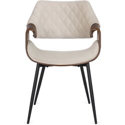 Стул Mebel Elite Dakota (Beige/Walnut) Thumb