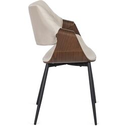 Стул Mebel Elite Dakota (Beige/Walnut) Thumb