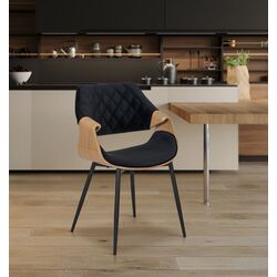 Стул Mebel Elite Dakota (Black/Craft Oak Golden)