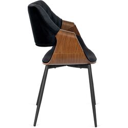 Стул Mebel Elite Dakota (Black/Walnut) Thumb