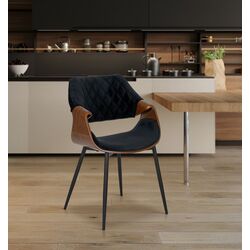 Стул Mebel Elite Dakota (Black/Walnut)