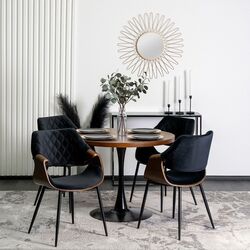 Стул Mebel Elite Dakota (Black/Walnut) Thumb