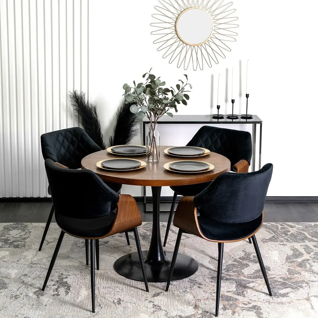 Стул Mebel Elite Dakota (Black/Walnut) - 11