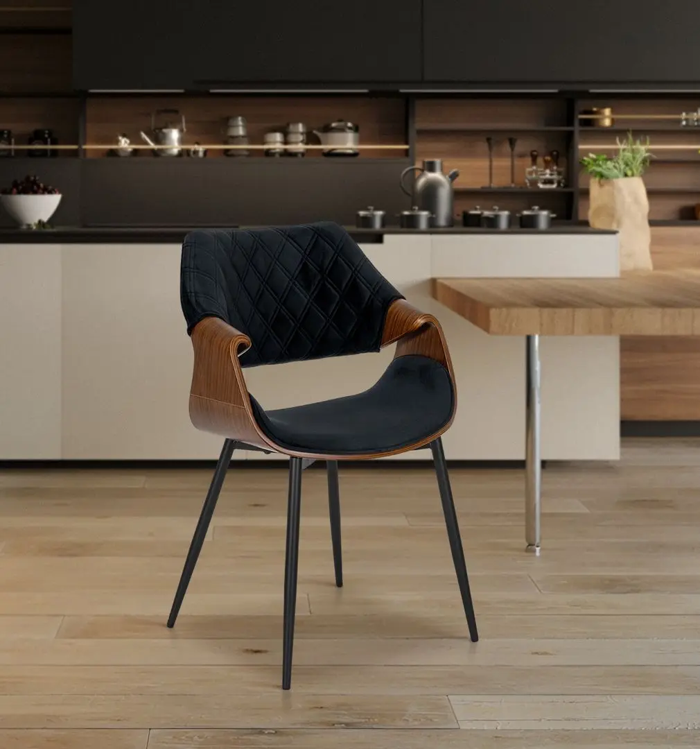 Стул Mebel Elite Dakota (Black/Walnut)