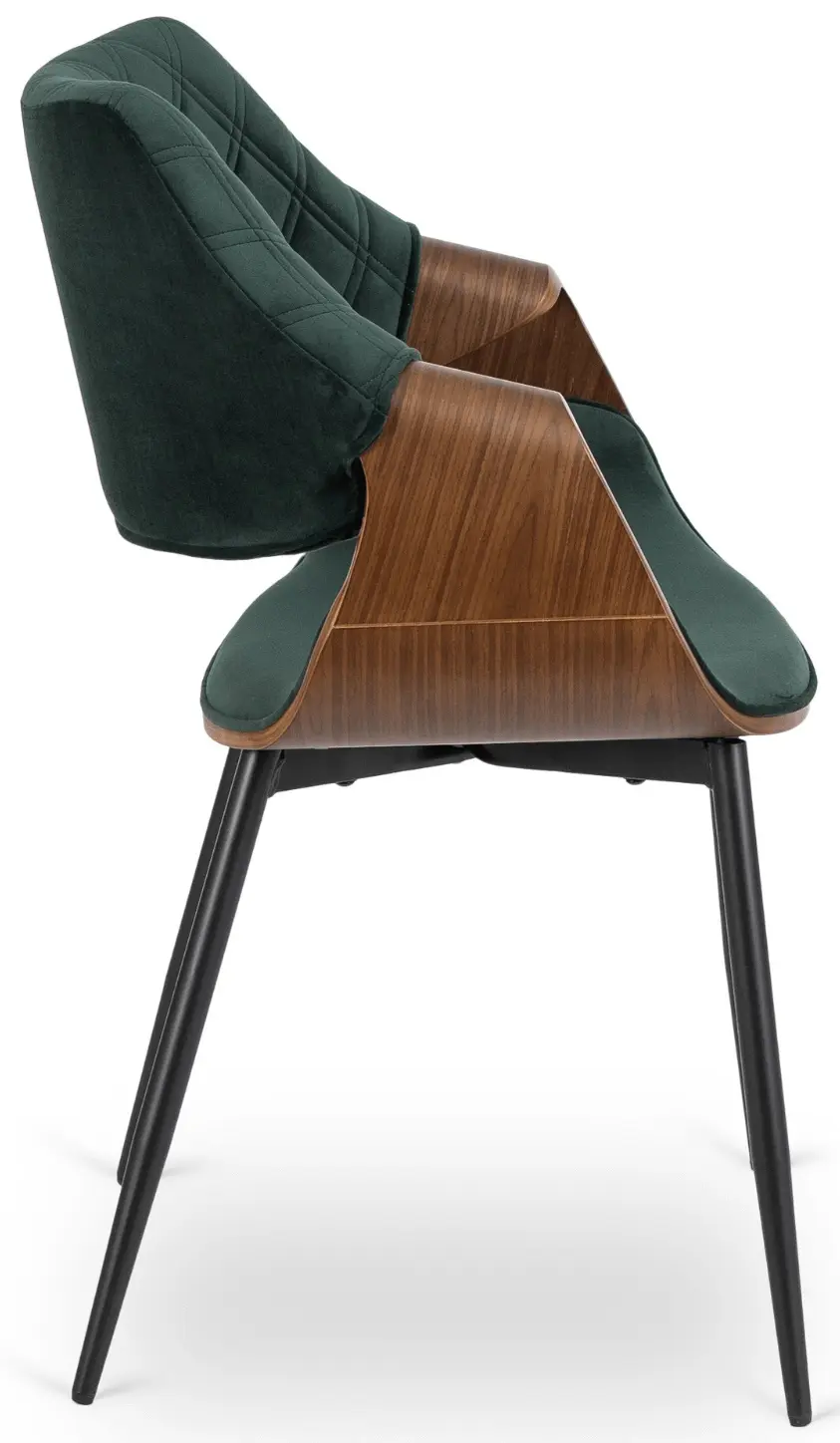 Scaun Mebel Elite Dakota (Green/Walnut) - 4