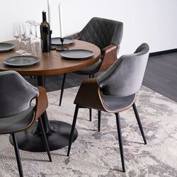 Стул Mebel Elite Dakota (Grey/Walnut) Thumb