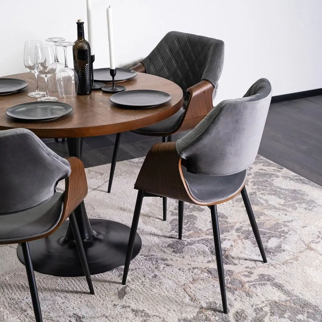 Стул Mebel Elite Dakota (Grey/Walnut) - 12