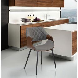 Стул Mebel Elite Dakota (Grey/Walnut)