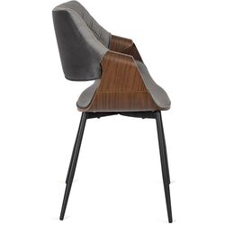 Стул Mebel Elite Dakota (Grey/Walnut) Thumb