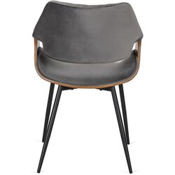 Стул Mebel Elite Dakota (Grey/Walnut) Thumb