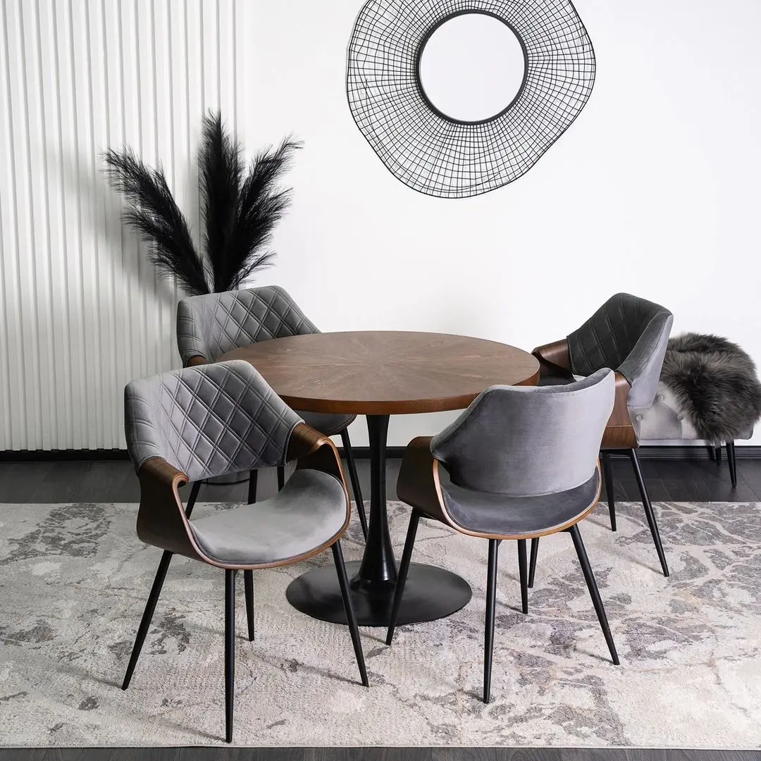 Стул Mebel Elite Dakota (Grey/Walnut) - 9