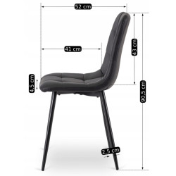 Стул Mebel Elite Dalvin (Black) Thumb