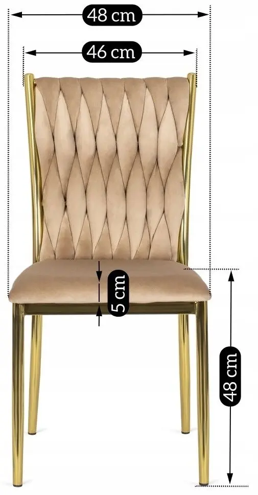 Scaun Mebel Elite Dan (Beige/Golden)