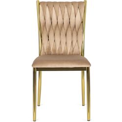 Scaun Mebel Elite Dan (Beige/Golden) Thumb
