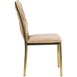 Scaun Mebel Elite Dan (Beige/Golden) Thumb