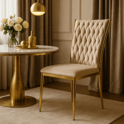 Scaun Mebel Elite Dan (Cream/Gold)