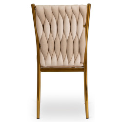 Scaun Mebel Elite Dan (Cream/Gold) Thumb