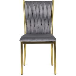 Scaun Mebel Elite Dan (Grey/Golden) Thumb